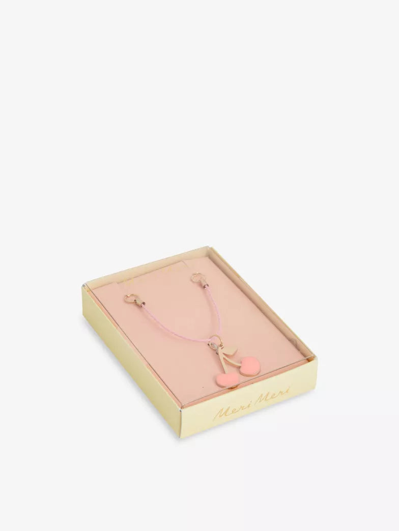 Enamel Cherries Necklace