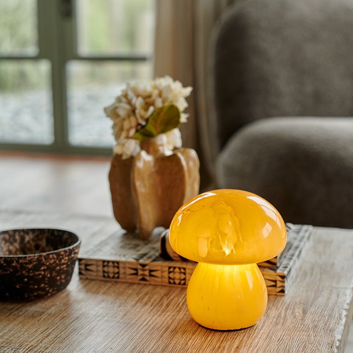 Mushroom Cordless Lamp - Mango