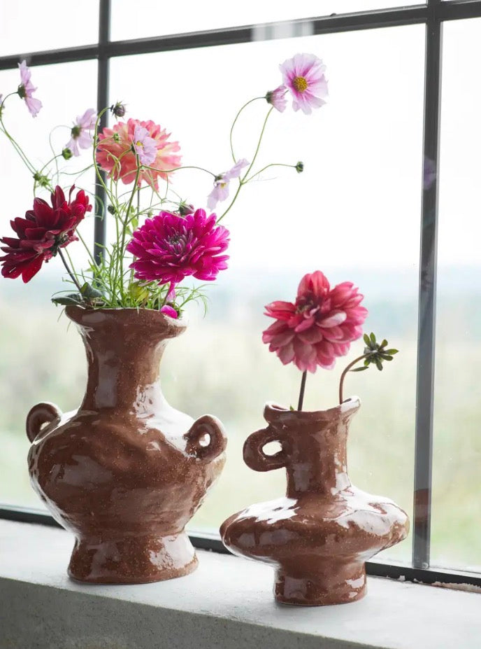 Large Stoneware Jug - Brown