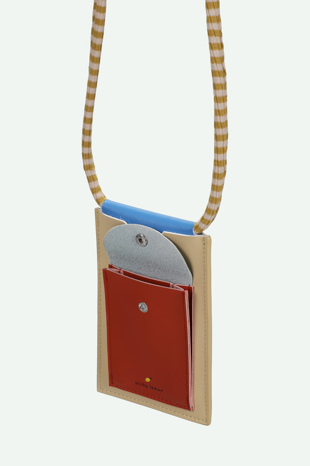 Phone Pouch Sandy Yellow & Shipwreck Rust
