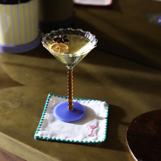 Cocktail Napkin Zig Zag - Set Of 4