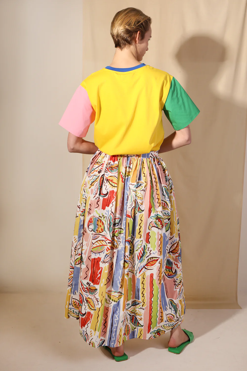 Isaac Skirt - Printed Paisley