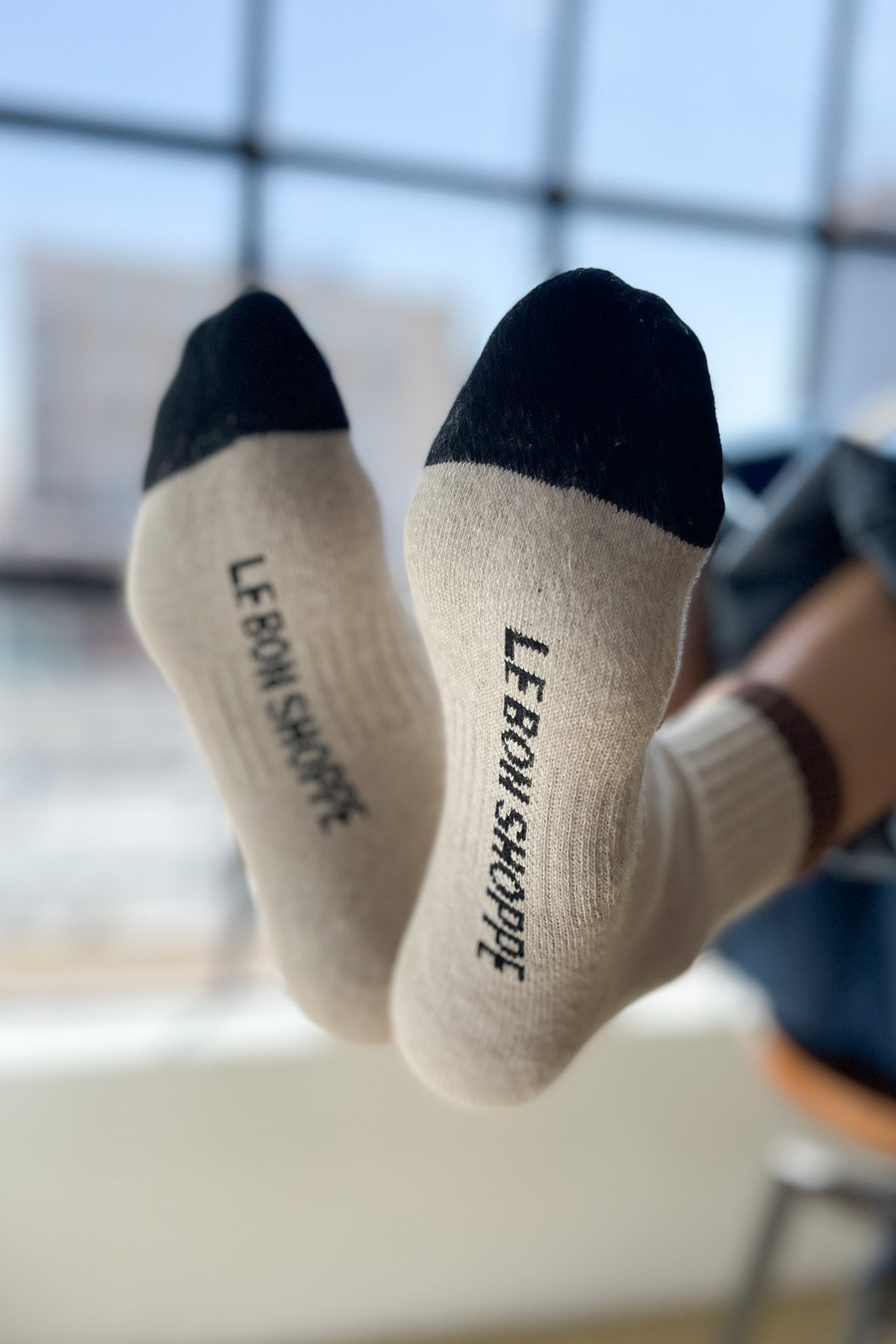 Girlfriend Socks - Colour Block Black Coffee