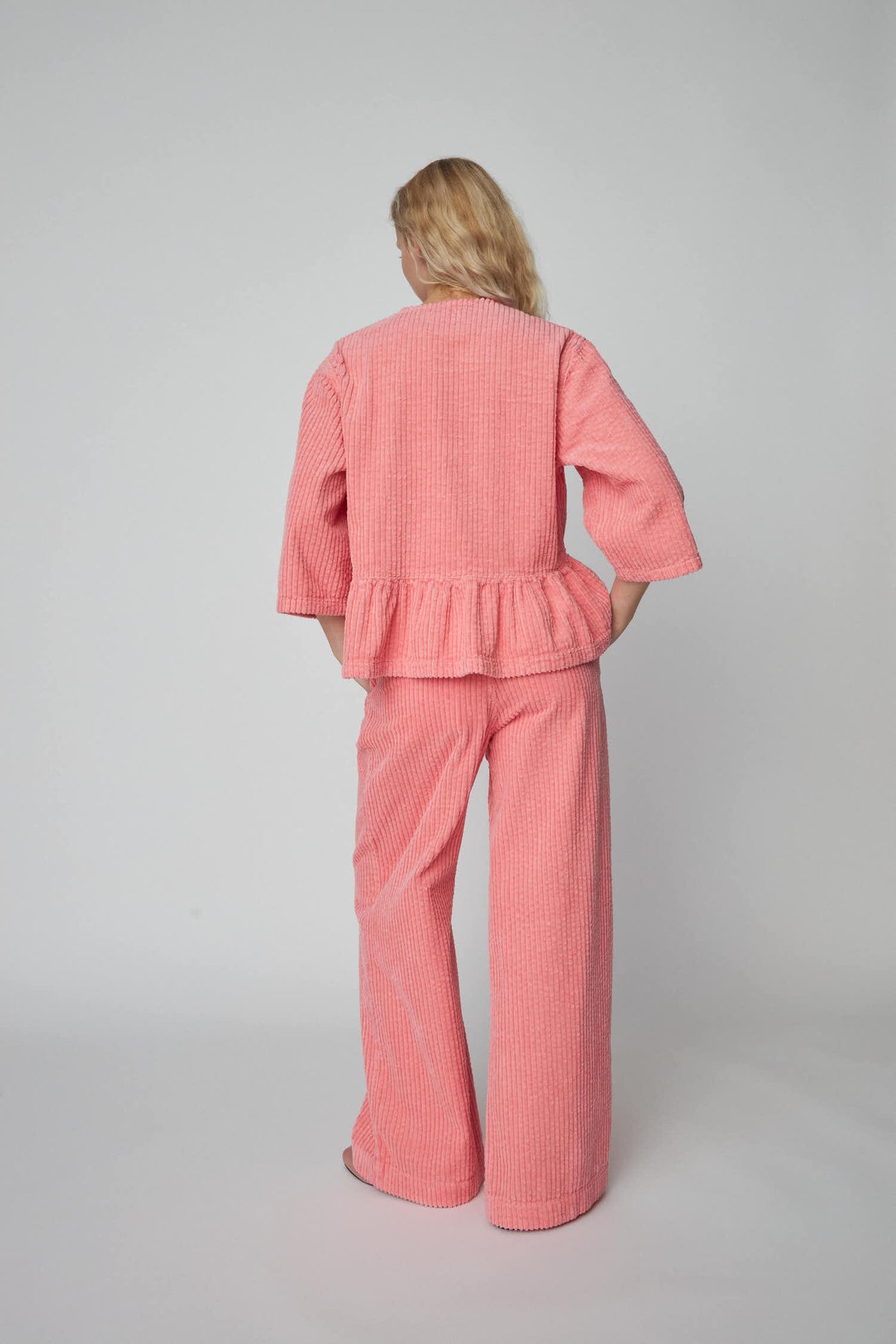 Corduroy Bow Blouse