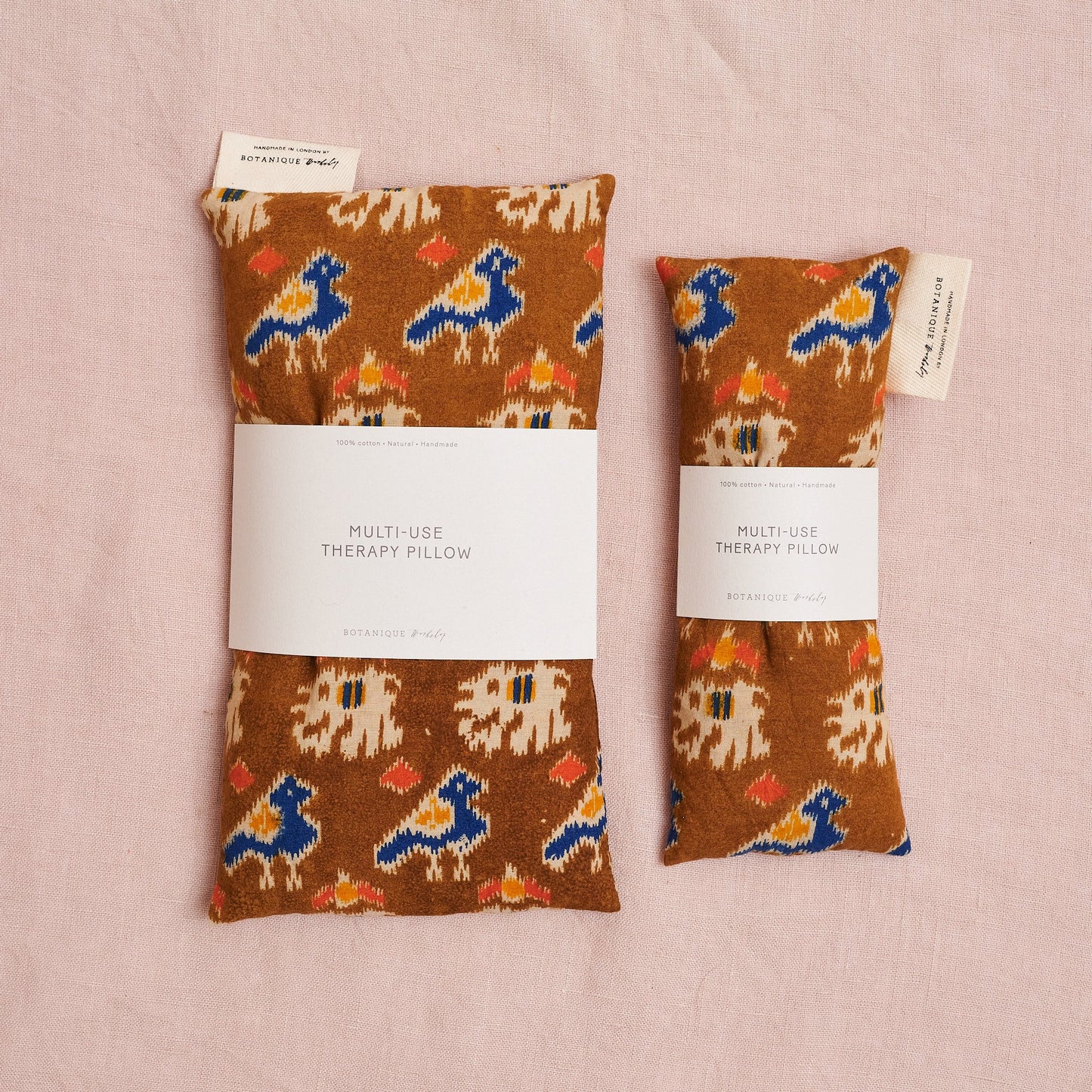 Multi-Use Large Lavender Therapy Pillow - Block Print Cotton