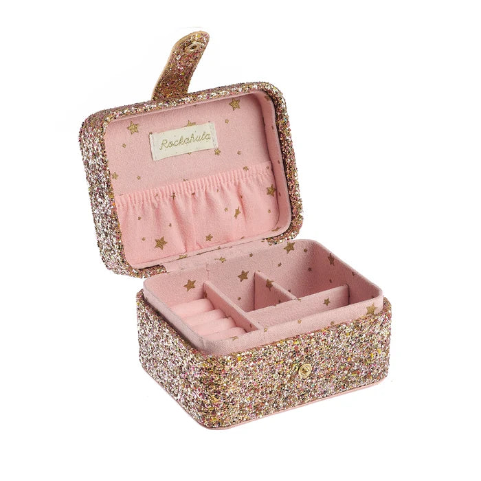 Confetti Gold Glitter Jewellery Box