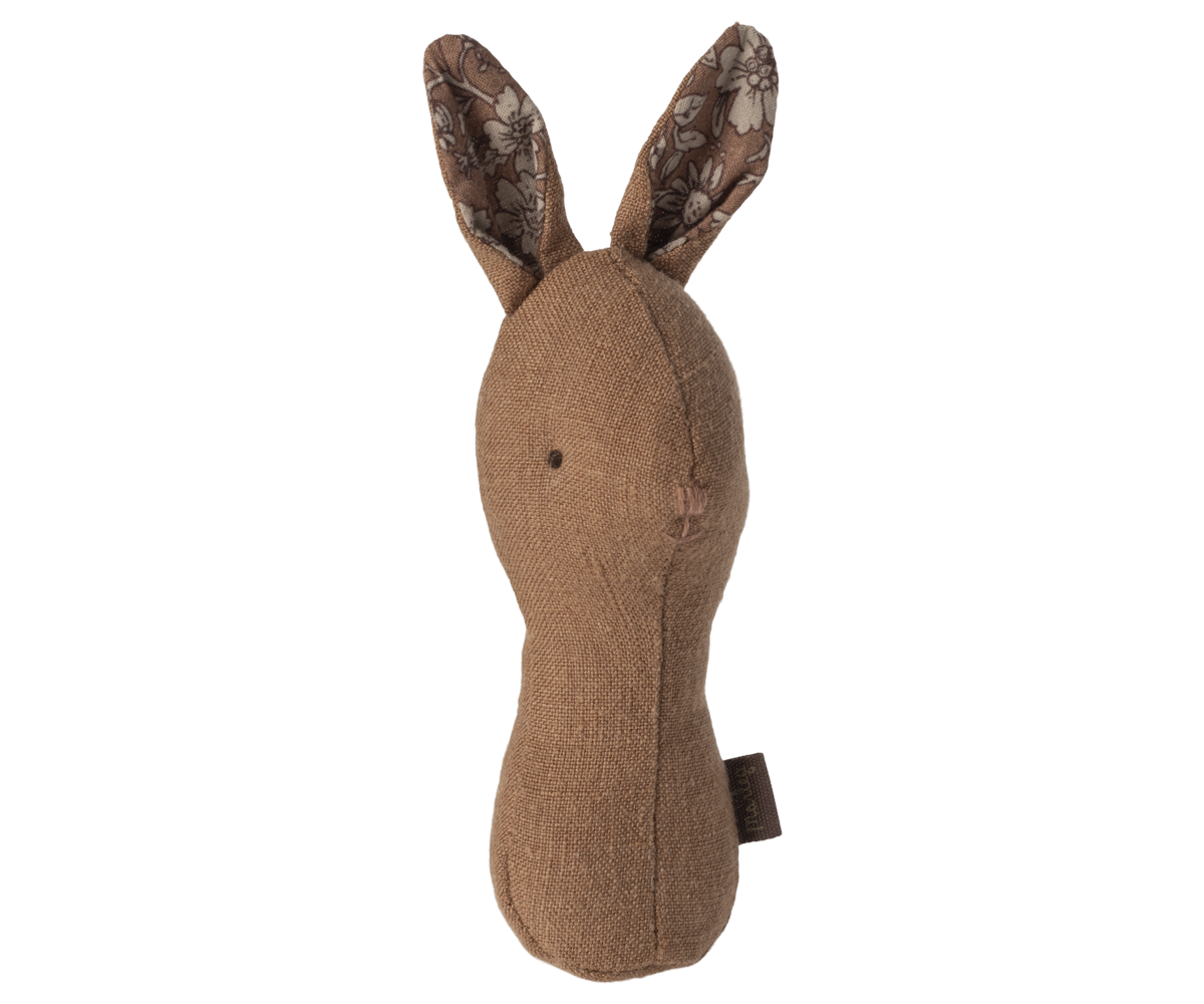 Lullaby Friends Bunny Rattle - Chocolate