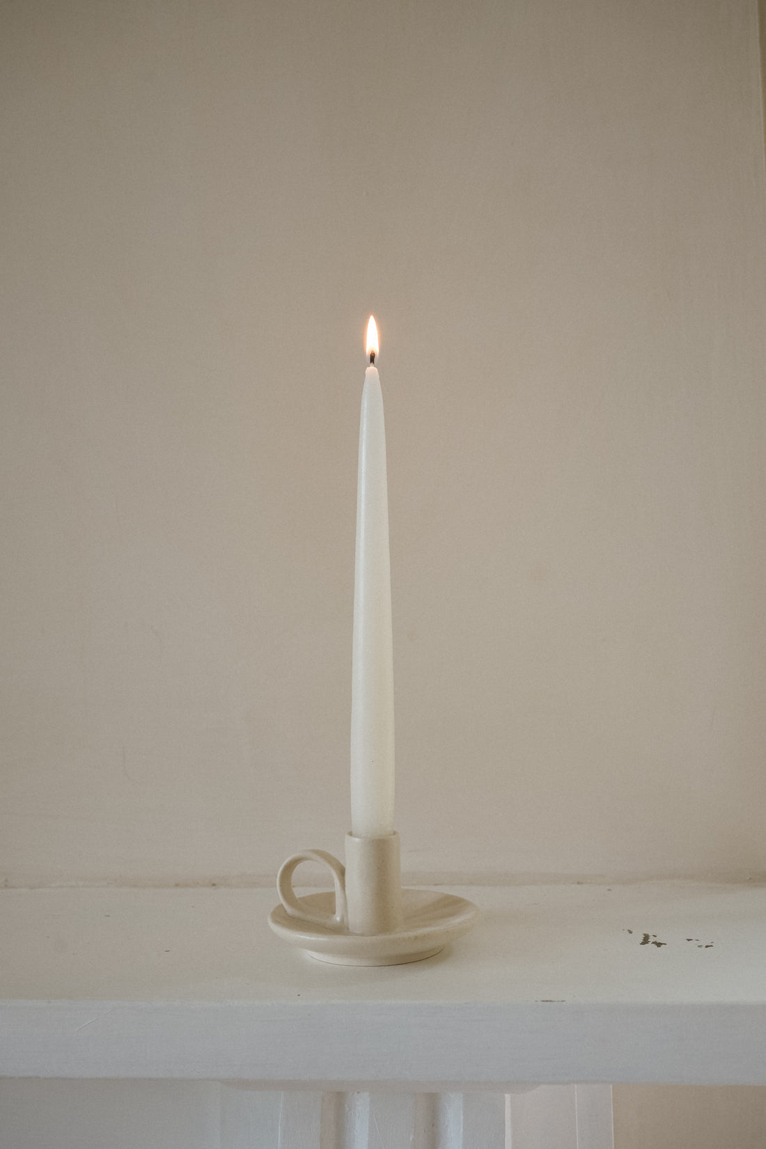 Wee Willy Winkee Candle Holder - Cream Ridge