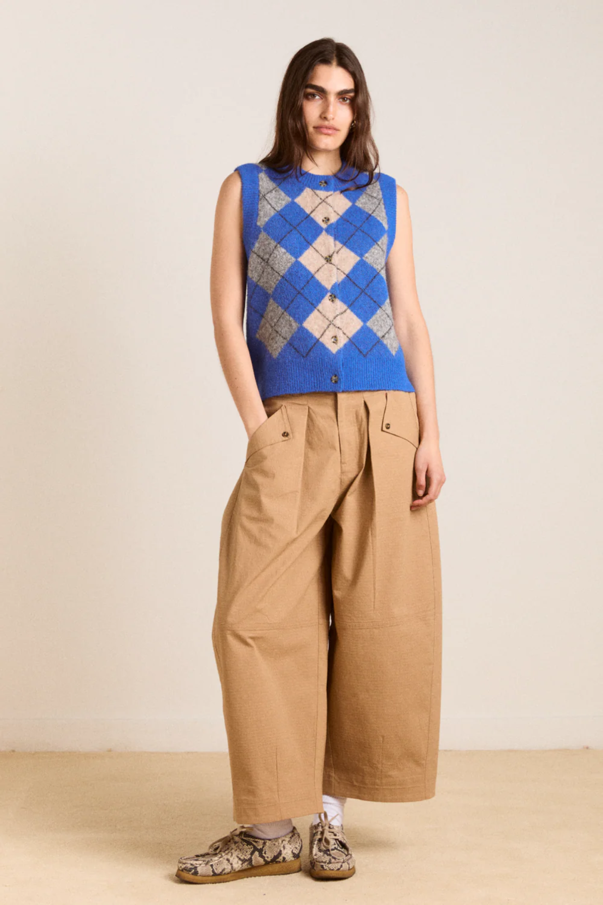 Aggie Argyle Vest