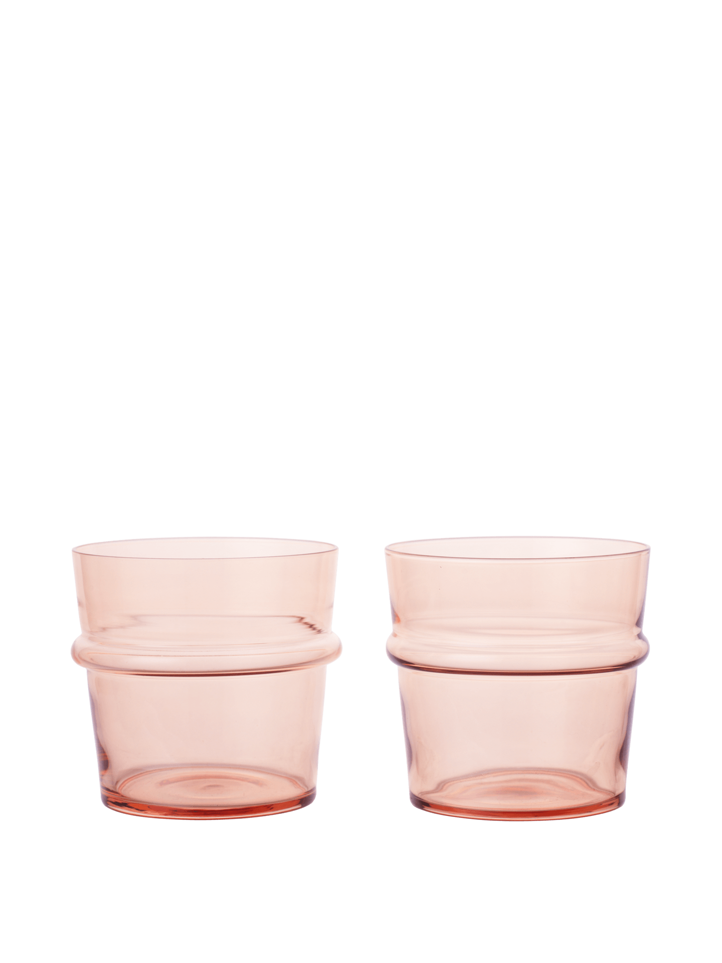 Boya Low Glasses Set of 2 - Blush