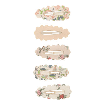 Scalloped Floral Mini Clips