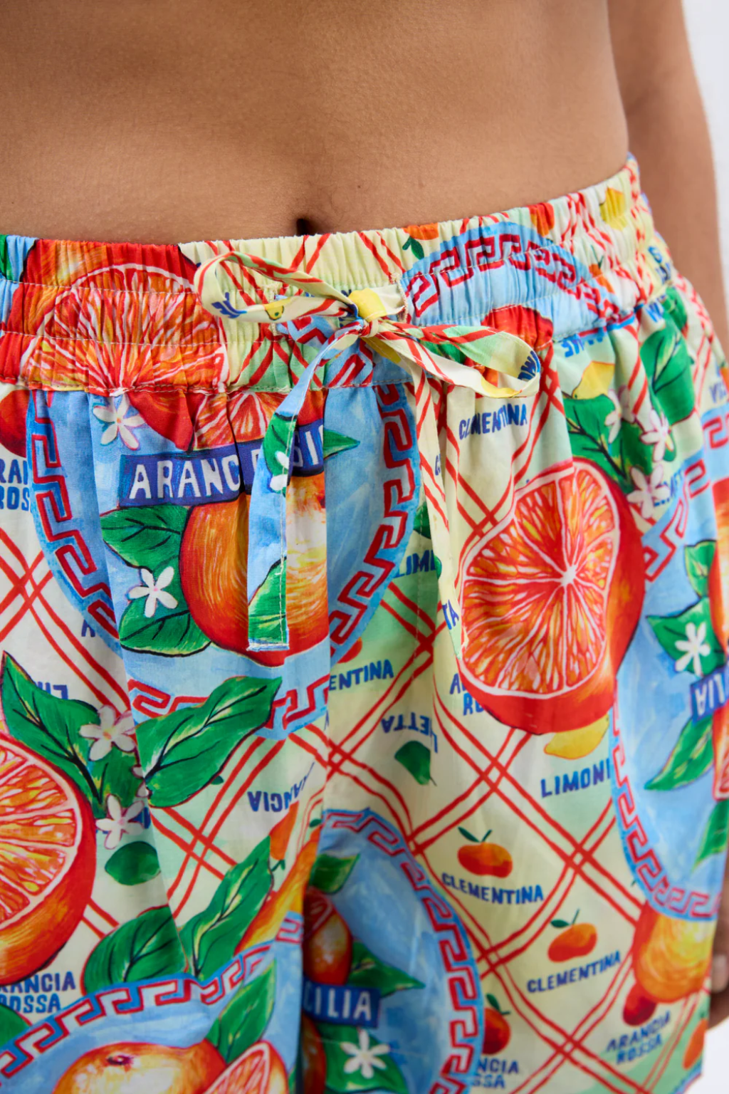 Pull On Shorts - Orange Wrappers