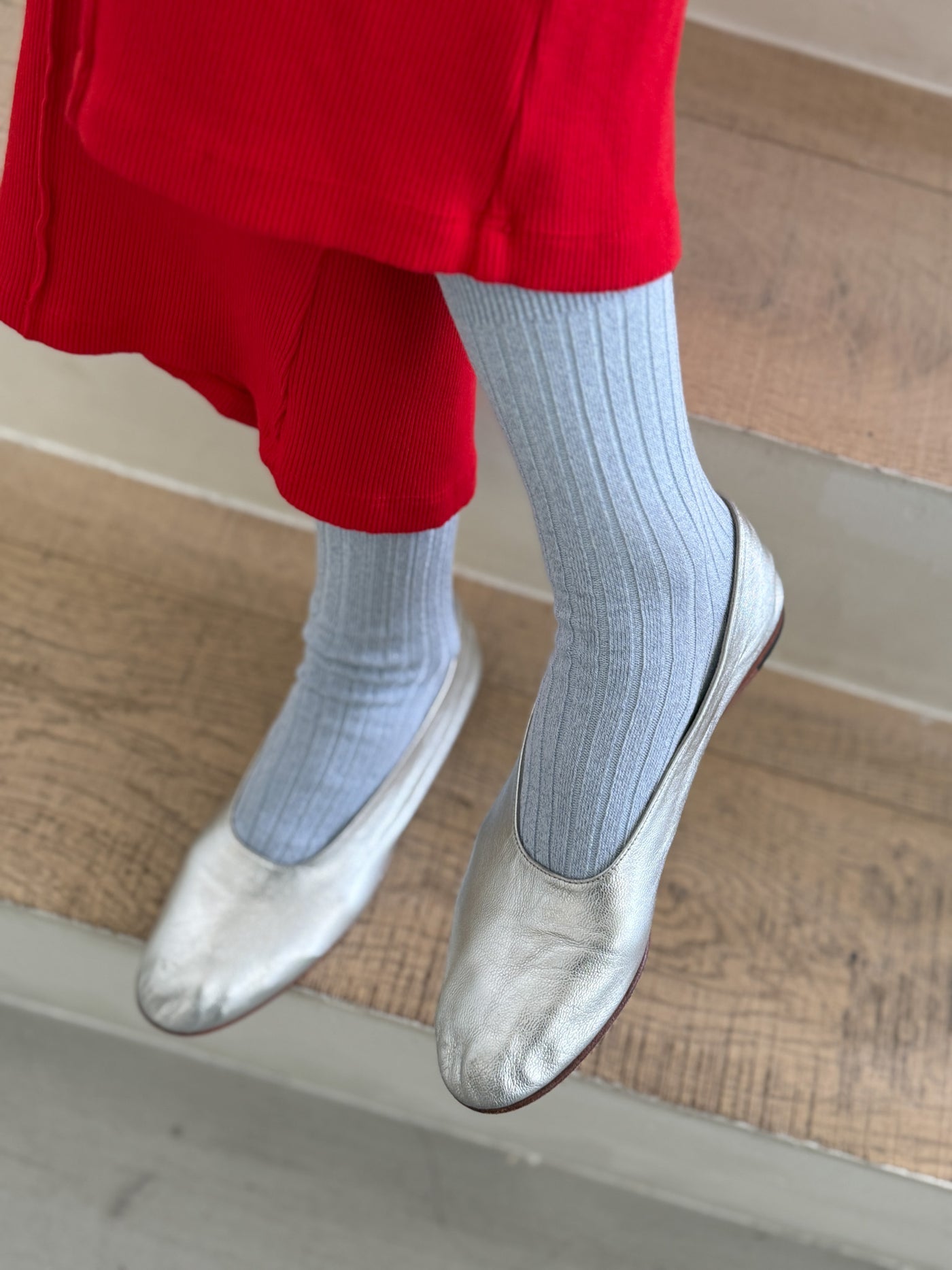 Her Socks - Glitter Morning Mist