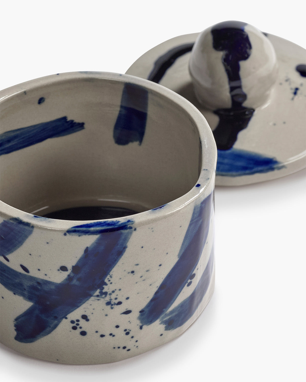 Storage Pot 01 - Beige Blue Sophia