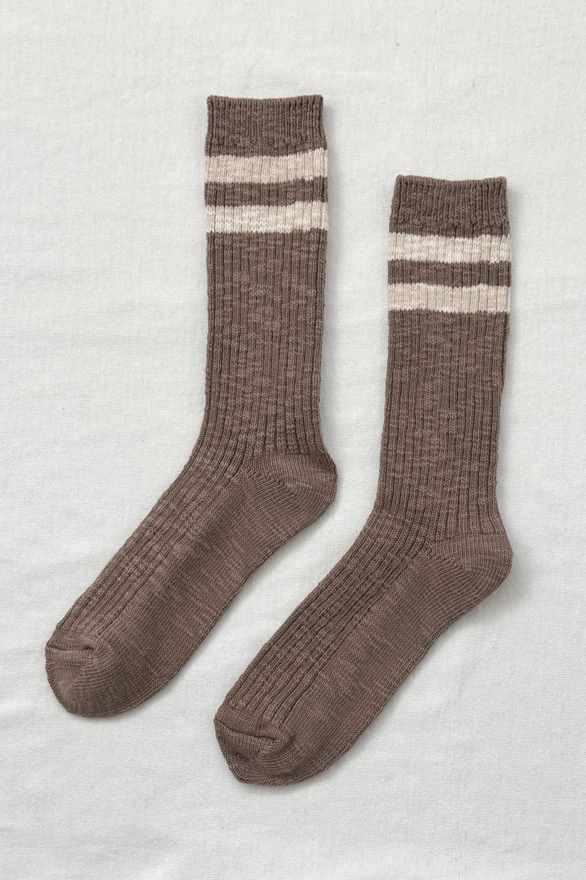Cottage Varsity Socks - Flax