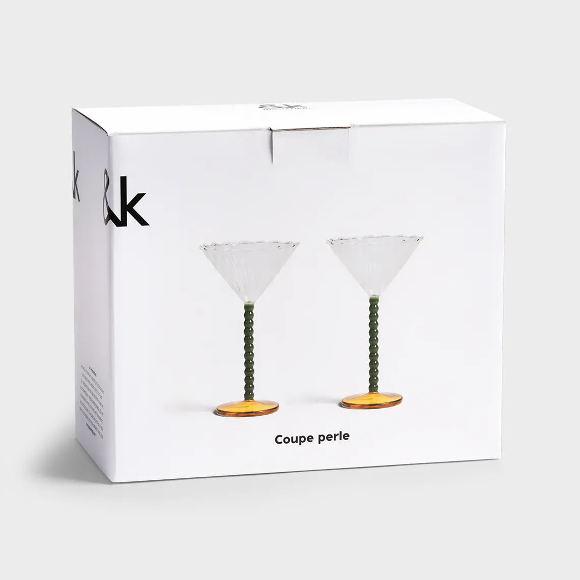 Perle Coupe Green Set Of 2
