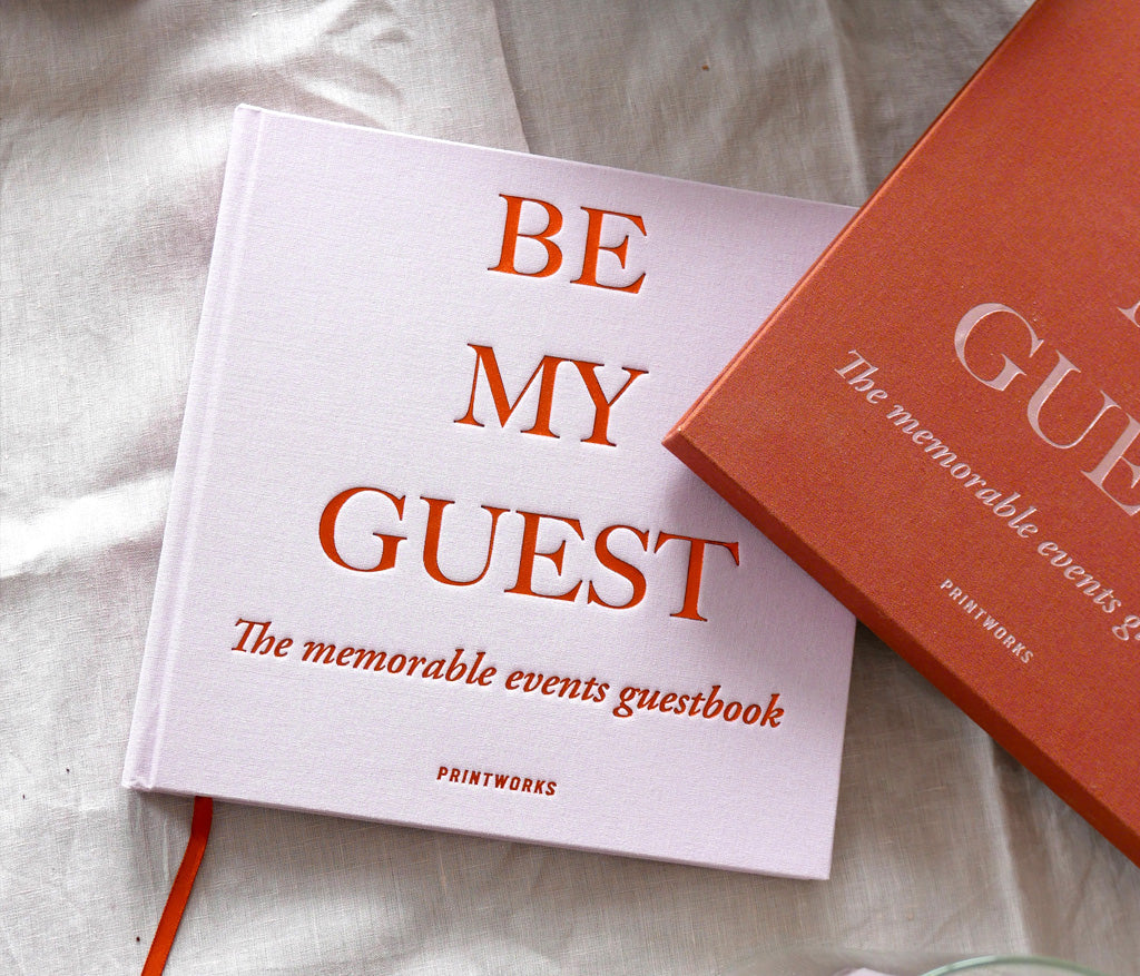 Guest Book - Rust /Pink