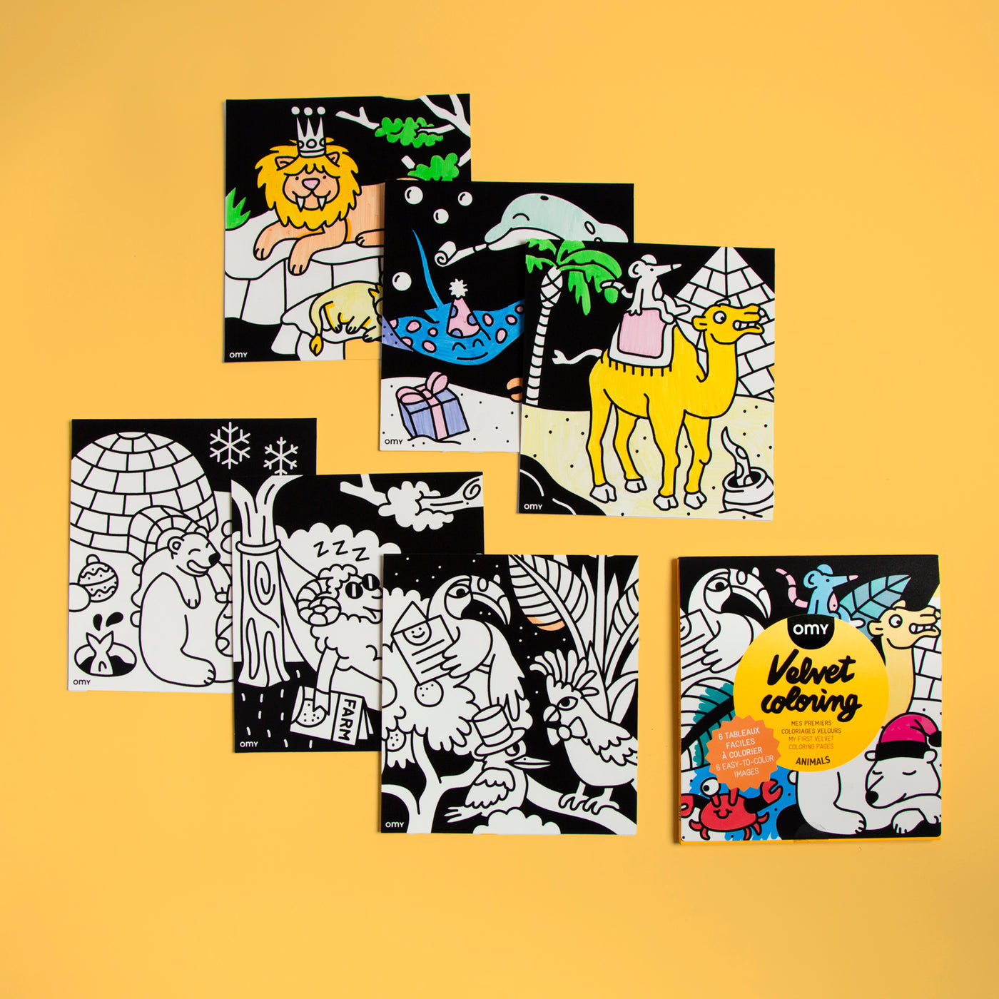 Velvet Colouring - Animals