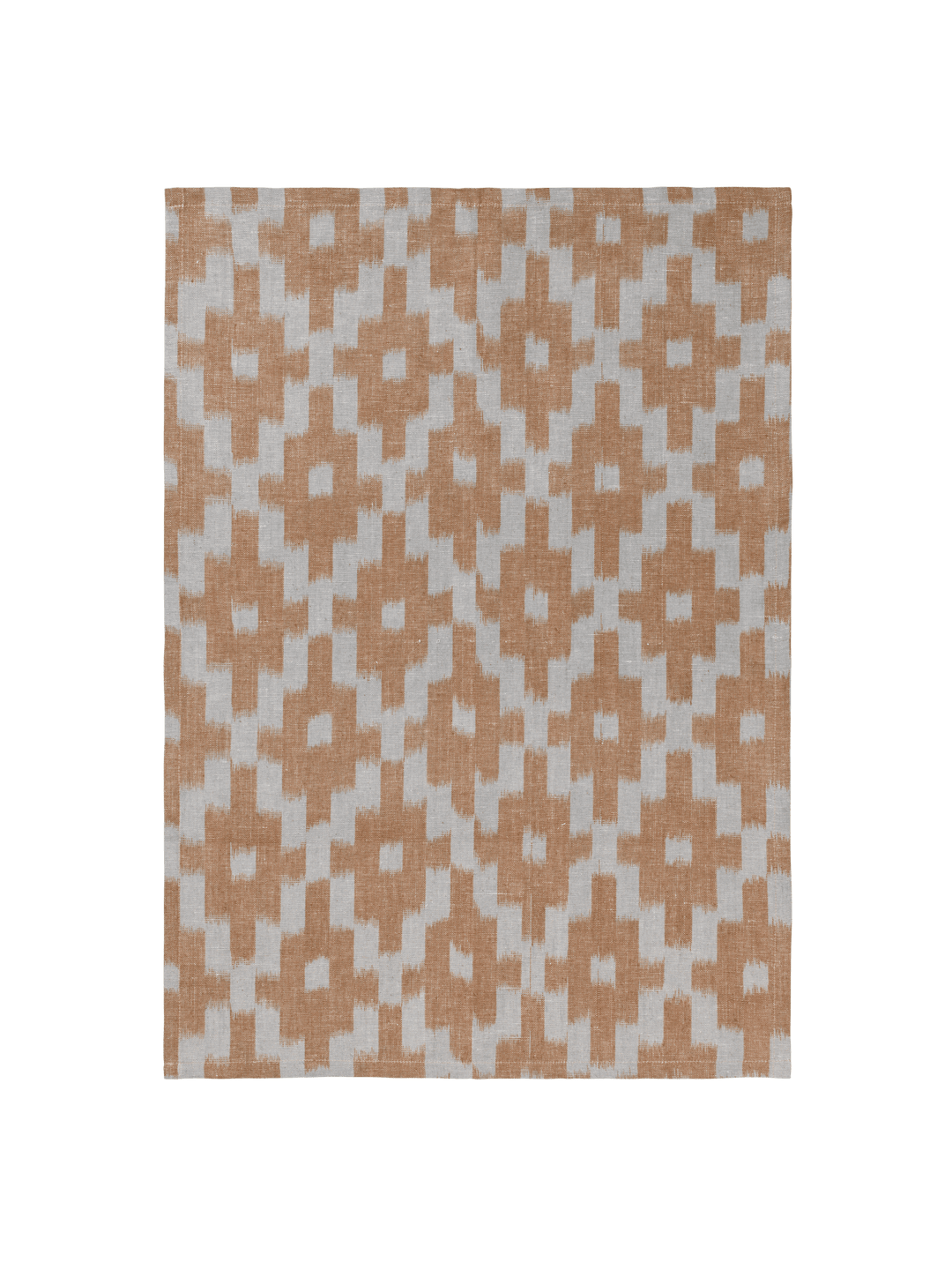 Ikat Tea Towel - Mist Blue/ Terracotta