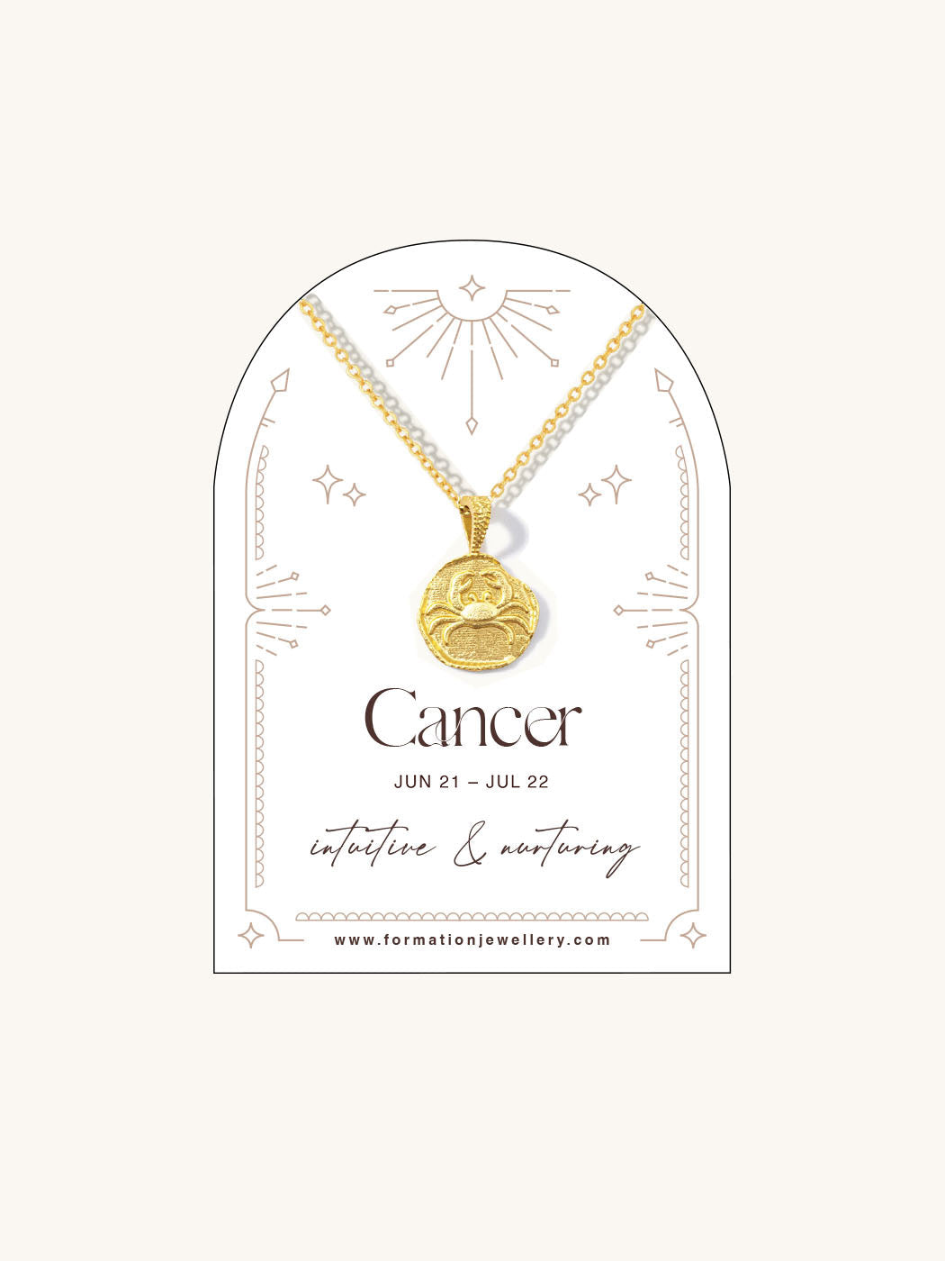 Cancer Zodiac Necklace