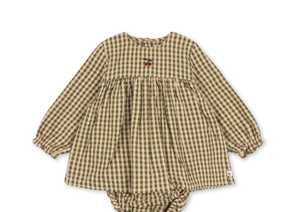 Kim Romper - Avocado Check