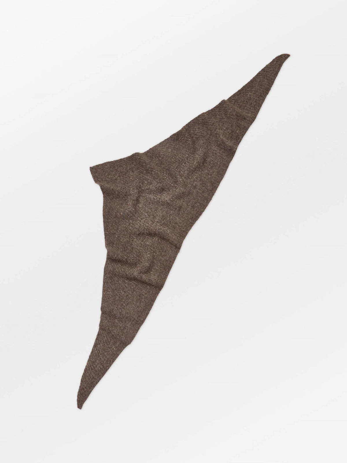 Alpaca Wool Triangle Scarf - Hot Fudge Brown