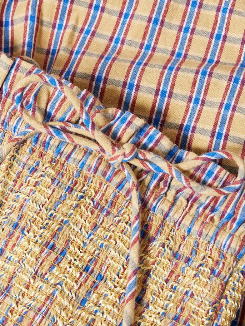 Lilo Mini Dress - Marmalade Check