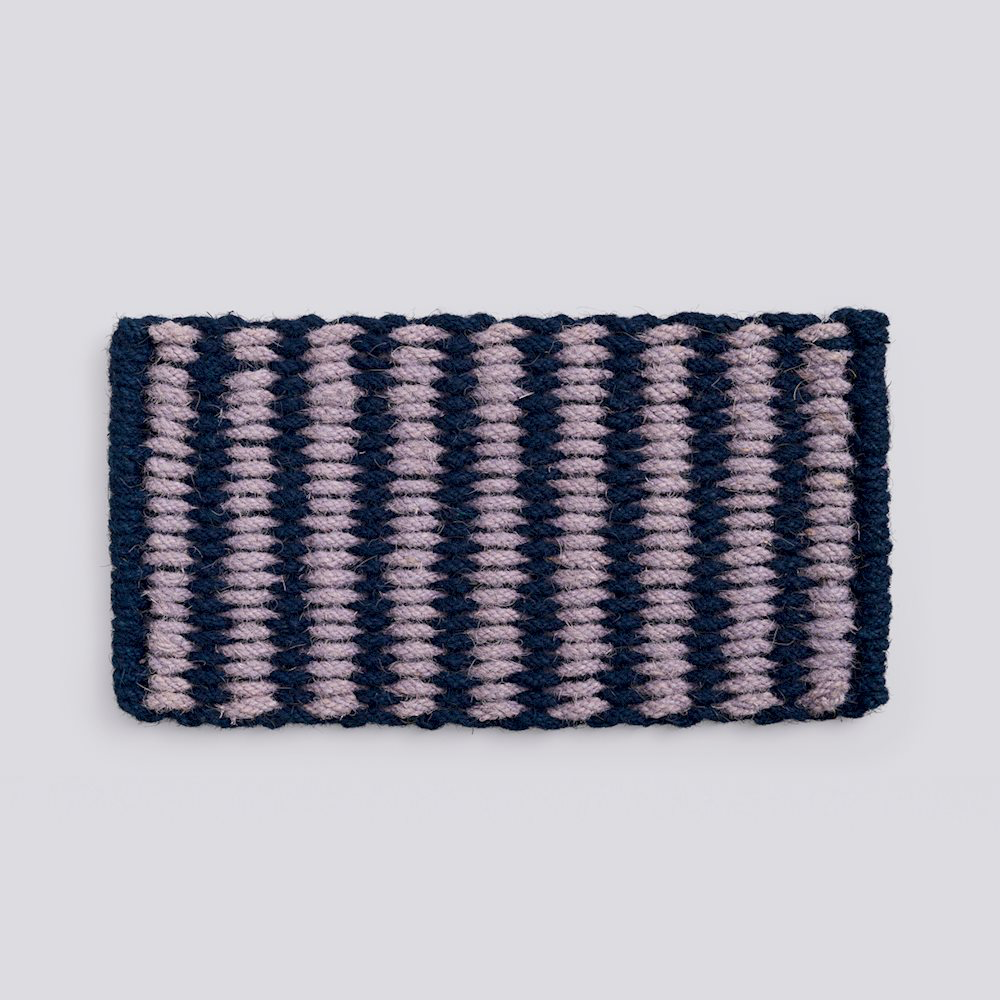 Coco Door Mat - Stripe Wave Lavender & Navy