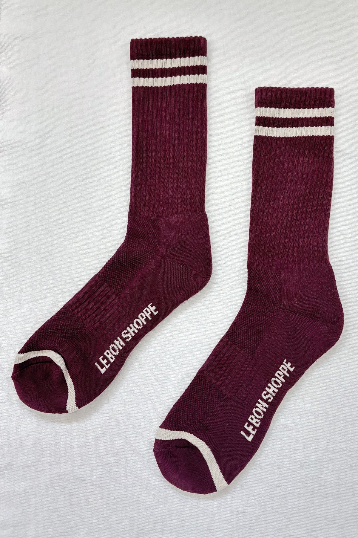 Boyfriend Socks Extended - Maroon