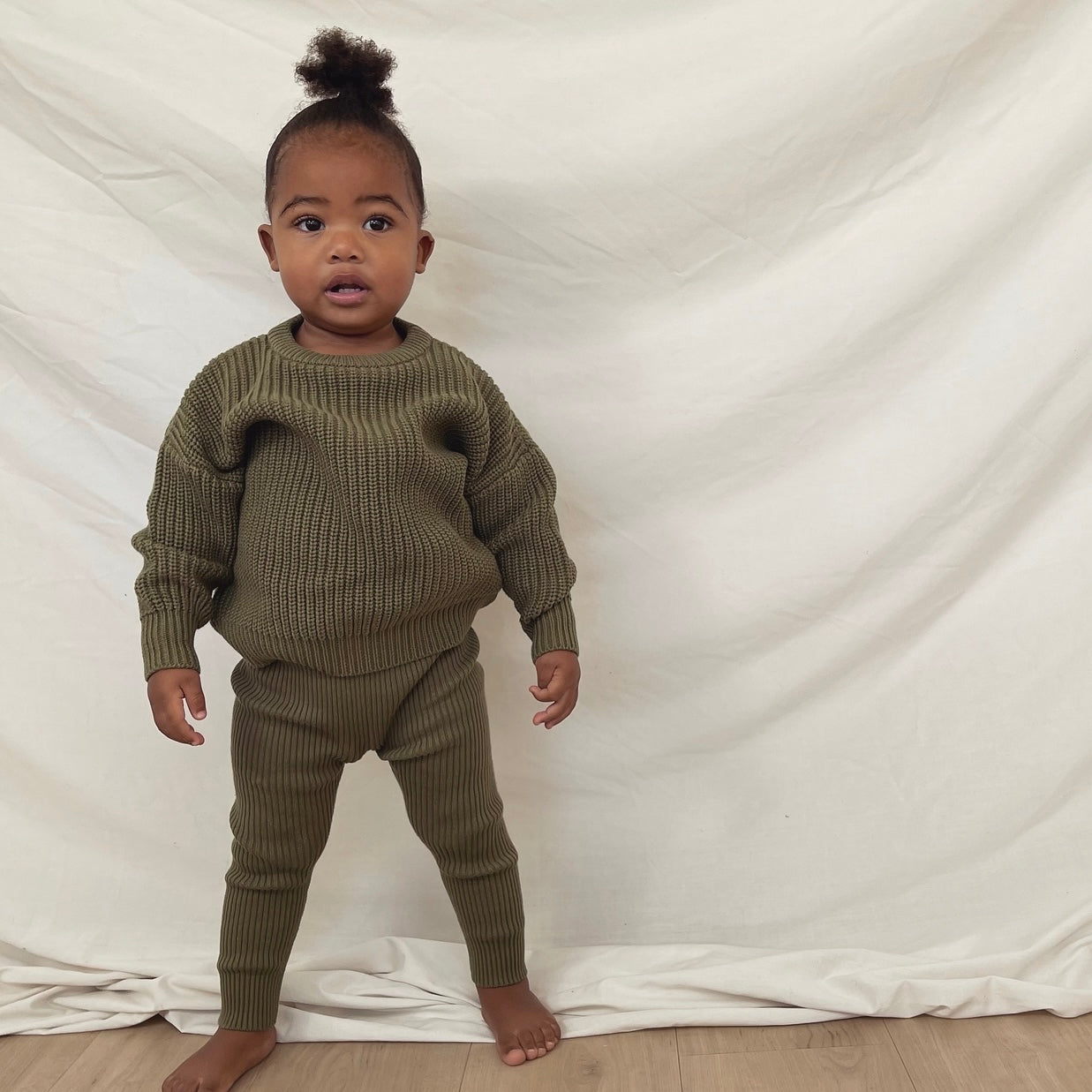 Hunter + Rose Olive Aspen Jumper