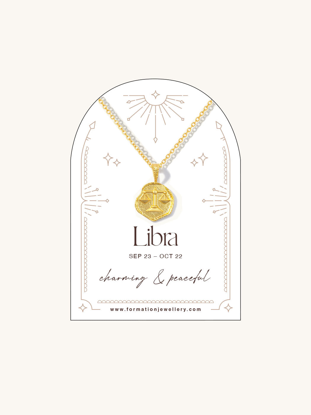 Libra Zodiac Necklace
