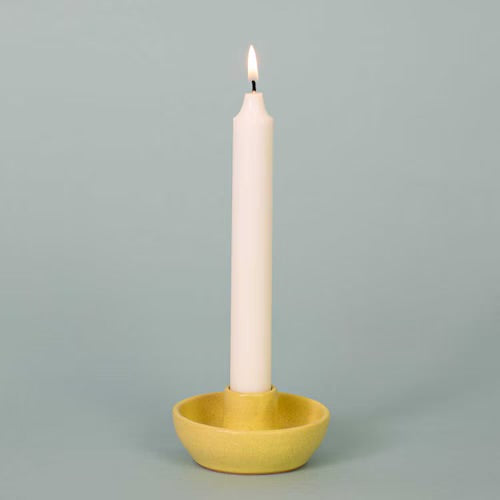 Selma Candle Holder - Yellow