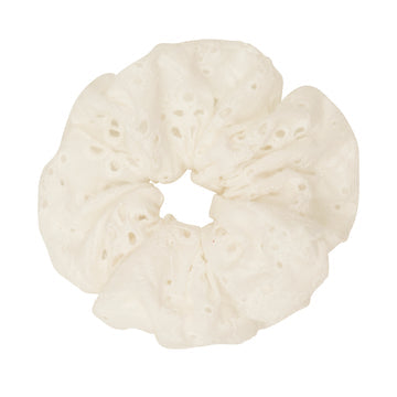 Broderie Anglaise Scrunchie