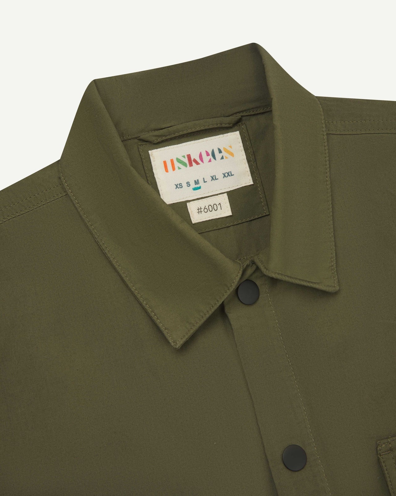 Lightweight Buttoned Overshirt - Olive