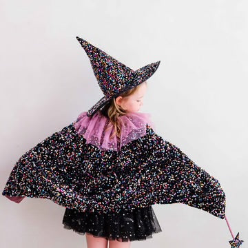 Ruffle Dazzle Sequin Cape