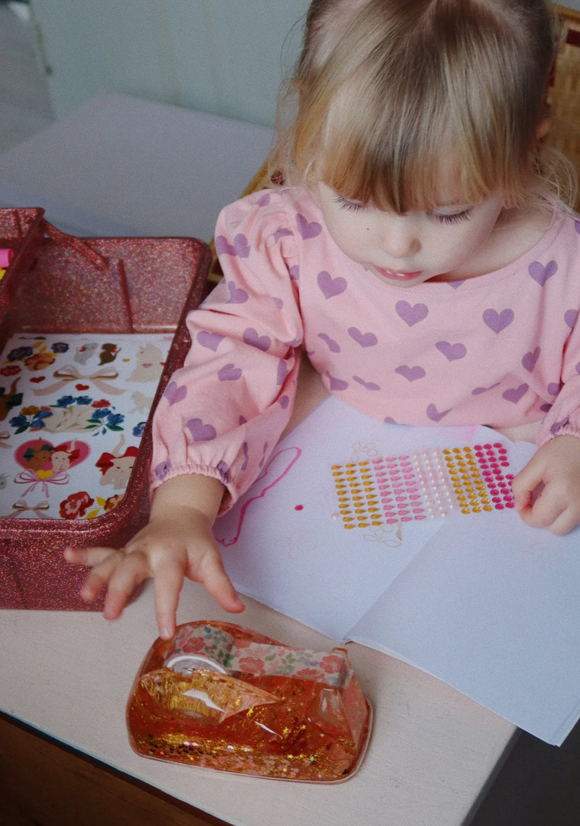 Sparkle Splash Tape Dispenser - Red