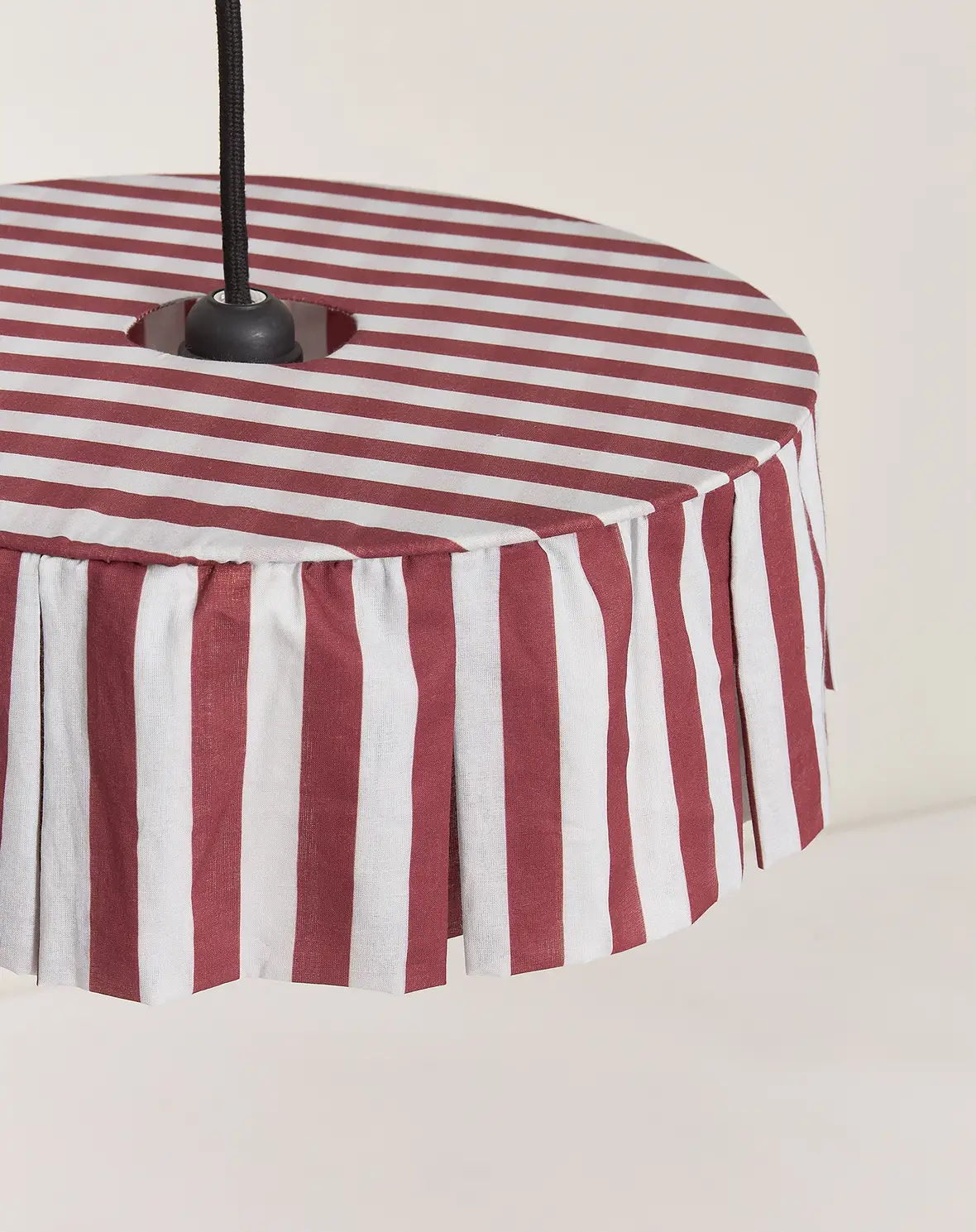 Vibes Lampshade - Maroon Stripe