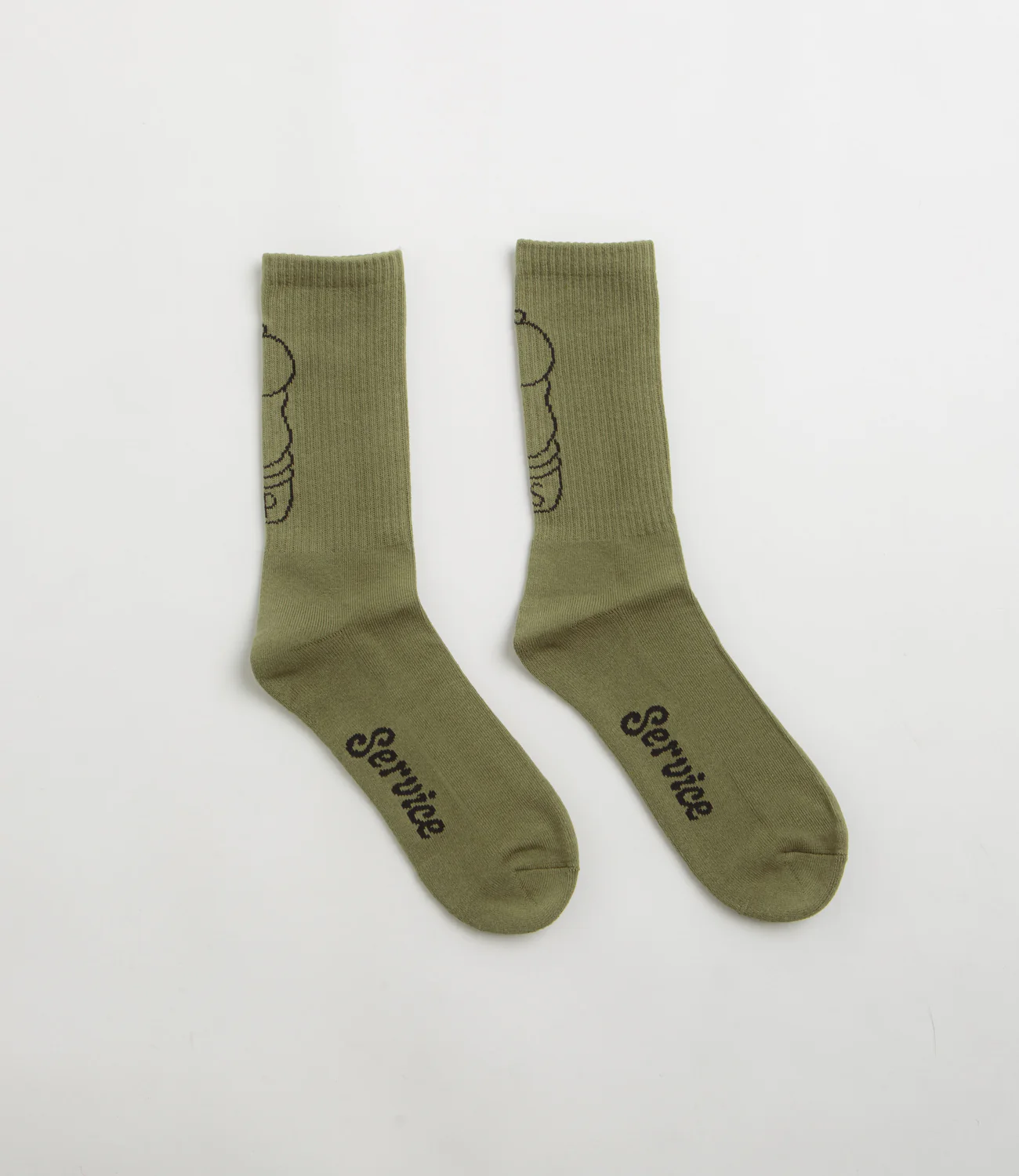 Salt & Pepper Socks - Olive