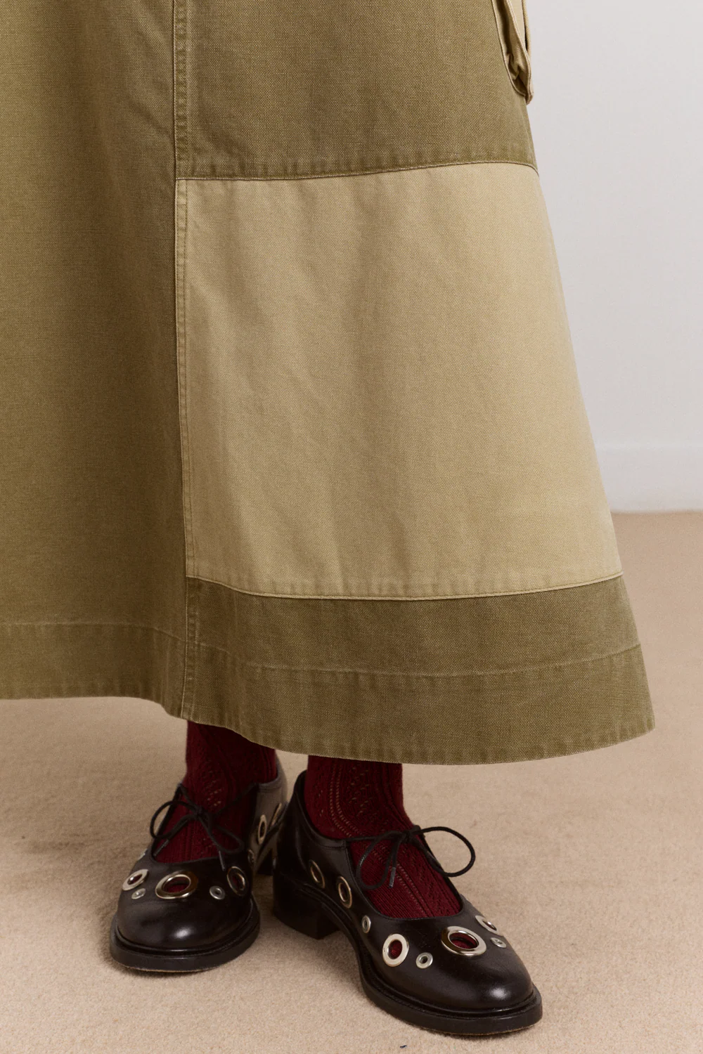 Marcelle Barn Skirt - Olive