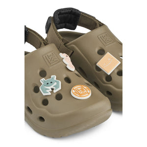 Milas Sandals - Khaki / Black