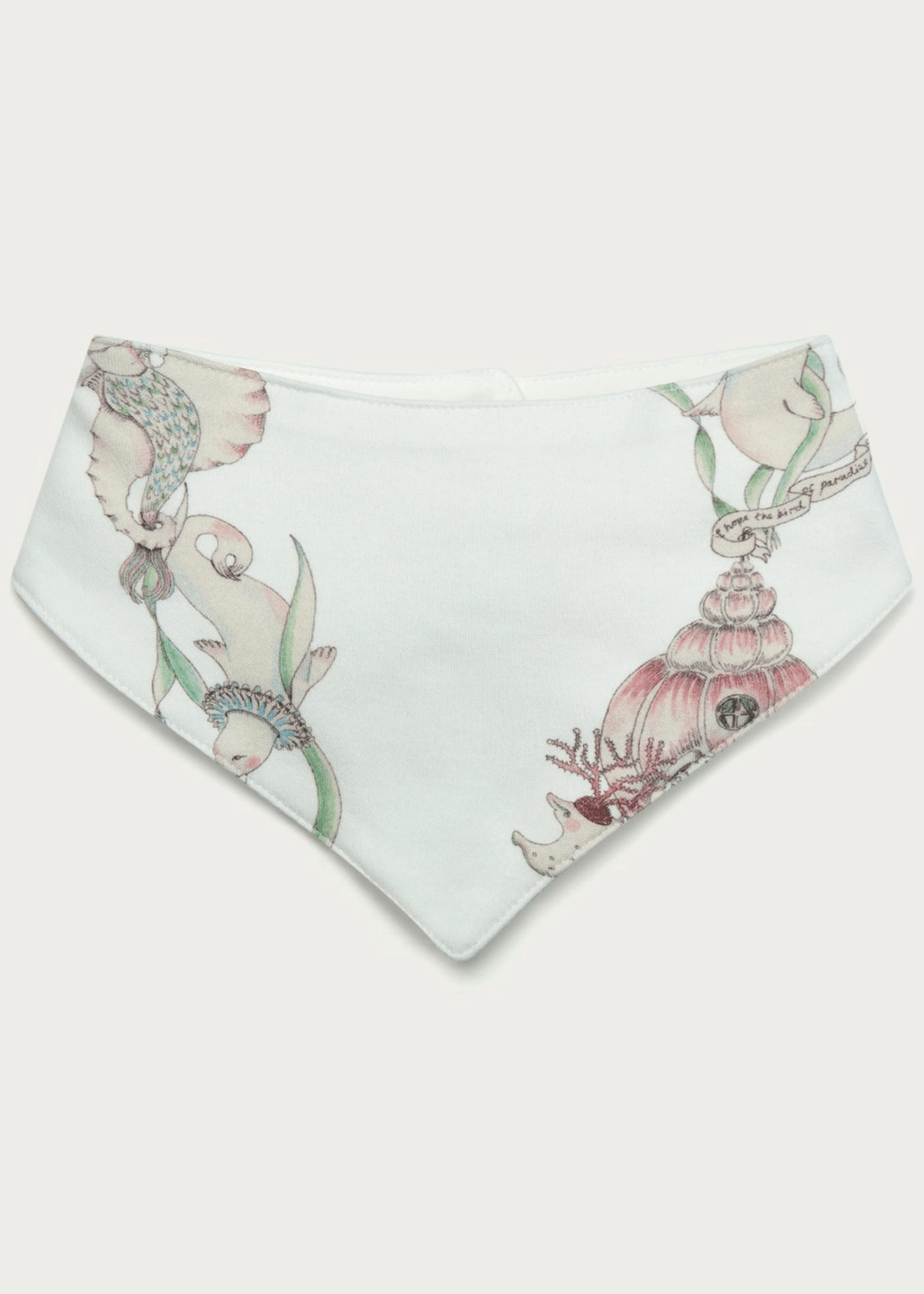 Striped Seaweed Baby Interlock Neckerchief