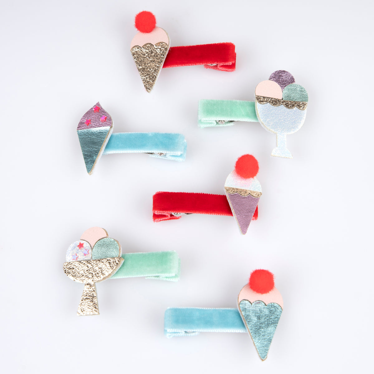 Ice Cream Hair Clips