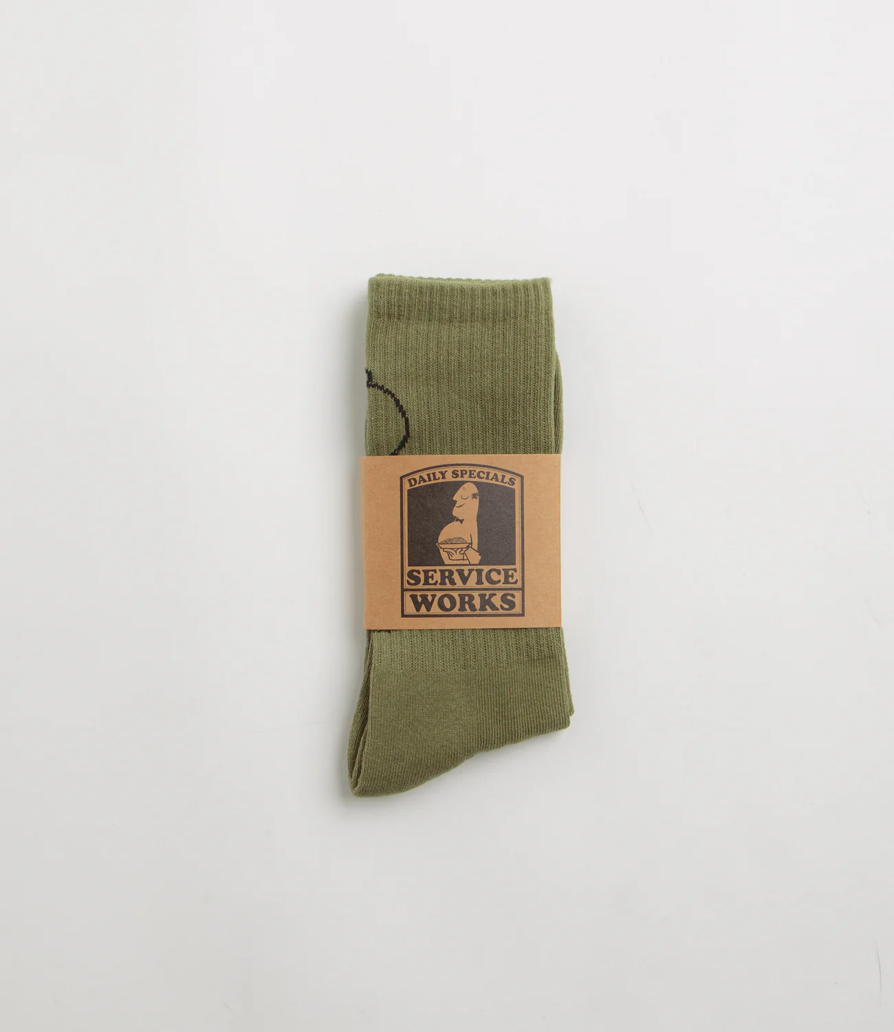 Salt & Pepper Socks - Olive