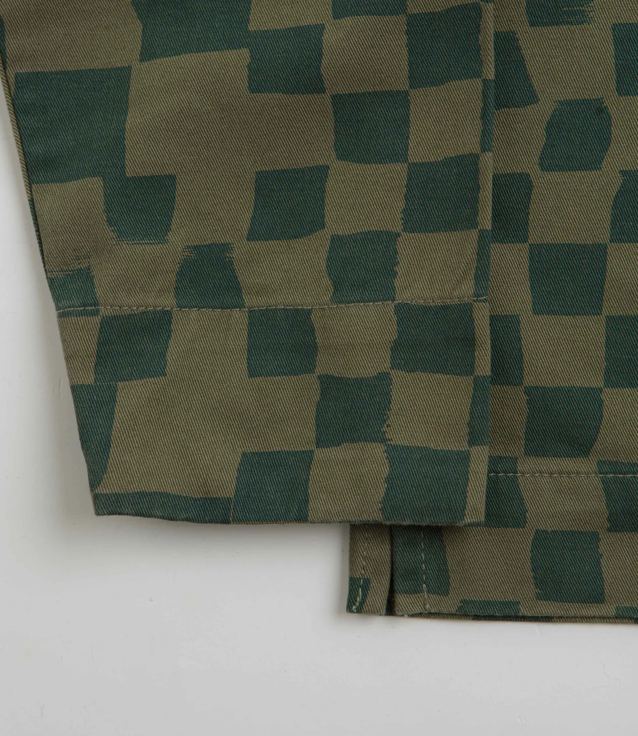 Drill Printed Front Of House Jacket - Olive Checker