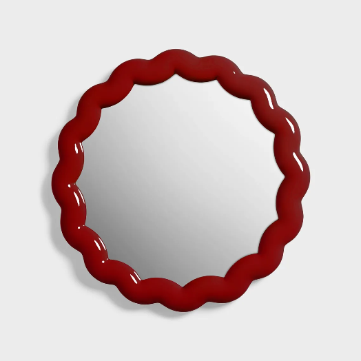 Mirror Zigzag - Burgundy