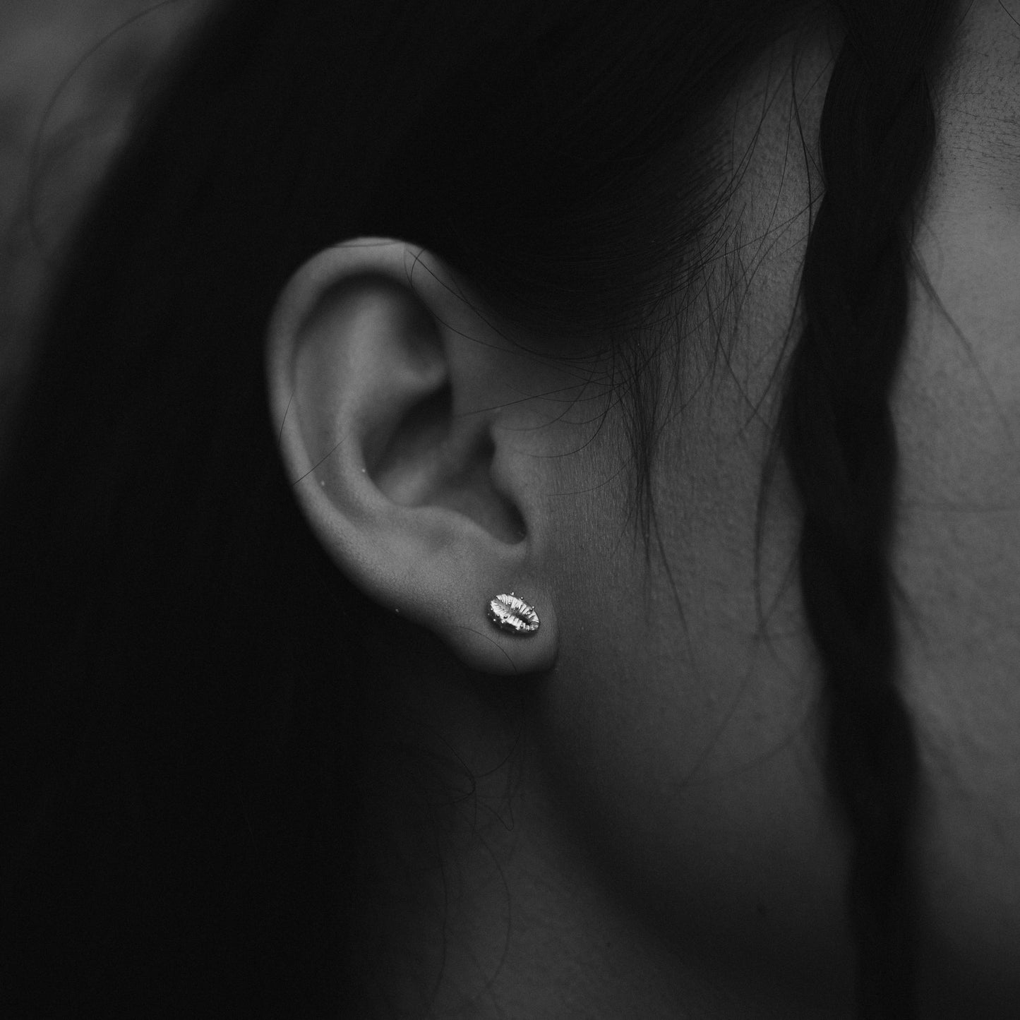 Aphrodite Stud Earrings - Silver