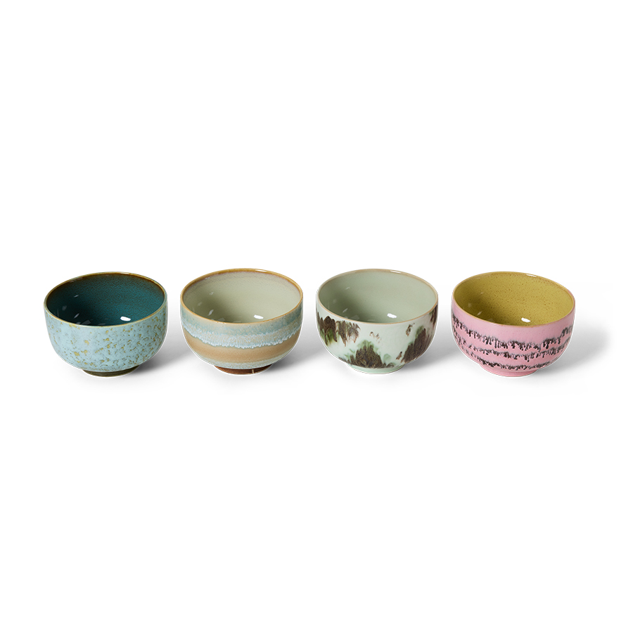 70s Ceramics Noodle Bowls - Dada Set Of 4