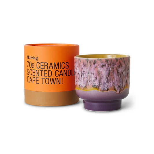 70s Ceramics Scented Candle Large - Cape Town