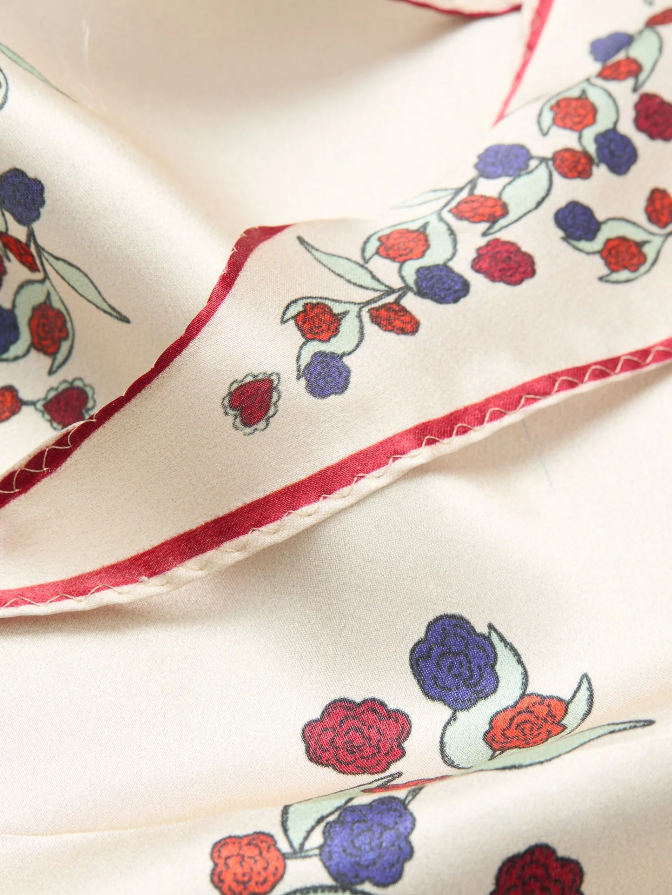 Carna Silk Triangle Scarf