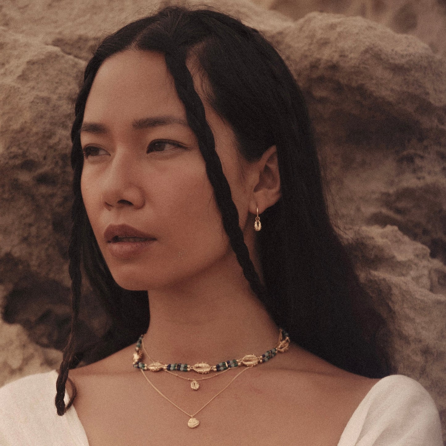 Aphrodite Mini Hoop Earrings - Gold